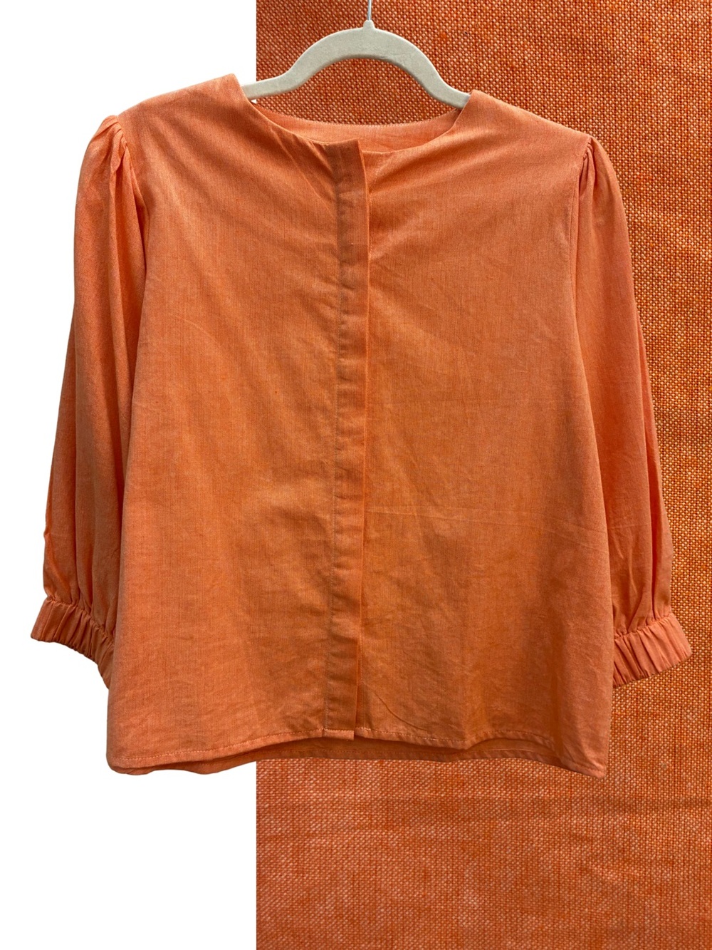 Ekadesma Tangerine Orange Blouse M